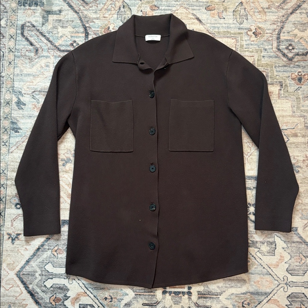 Aritzia Babaton Society Sweater in Rich Mocha Brown